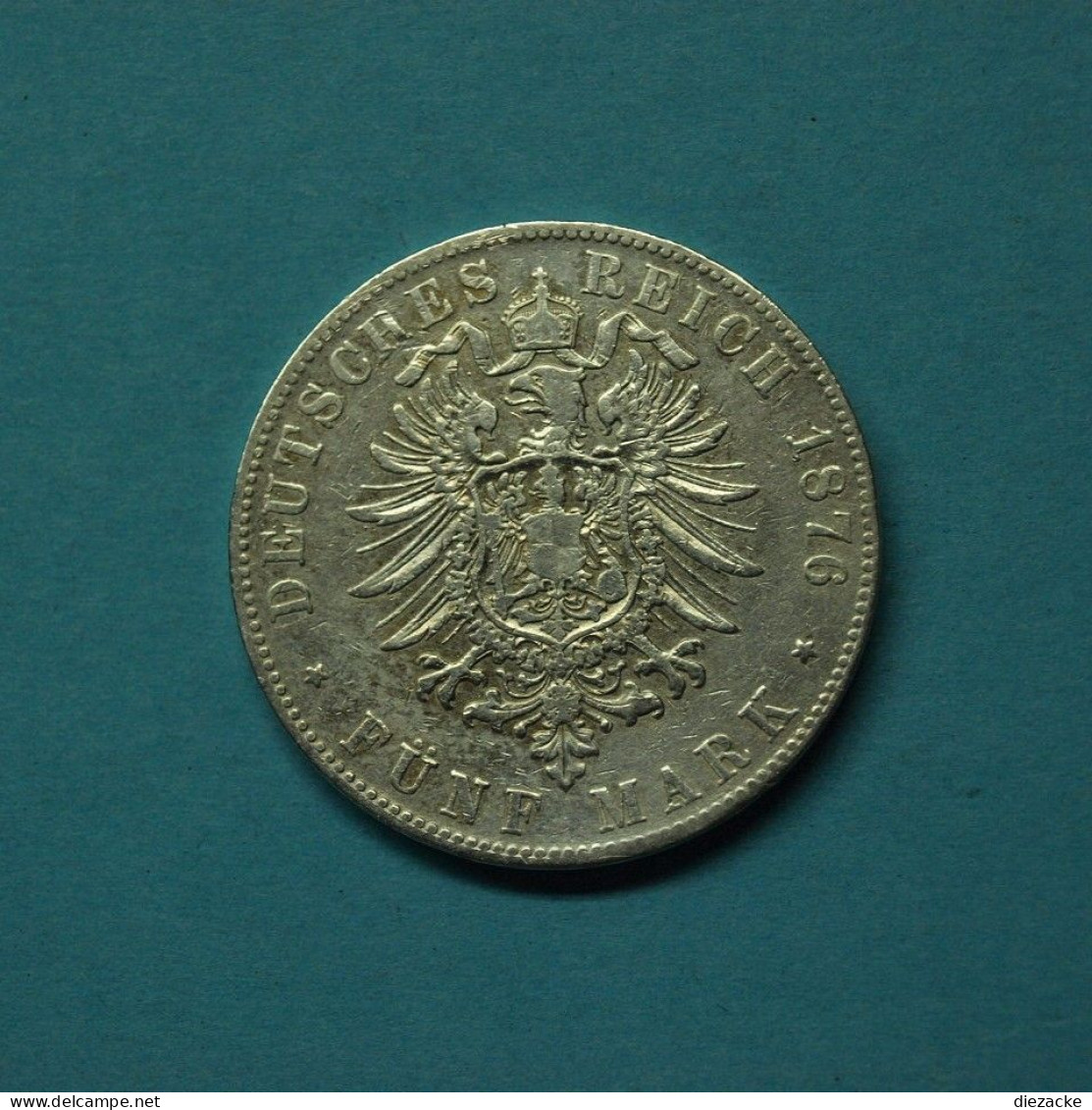 Baden 1876 5 Mark Friedrich I. (Mük12/4 - 2, 3 & 5 Mark Zilver