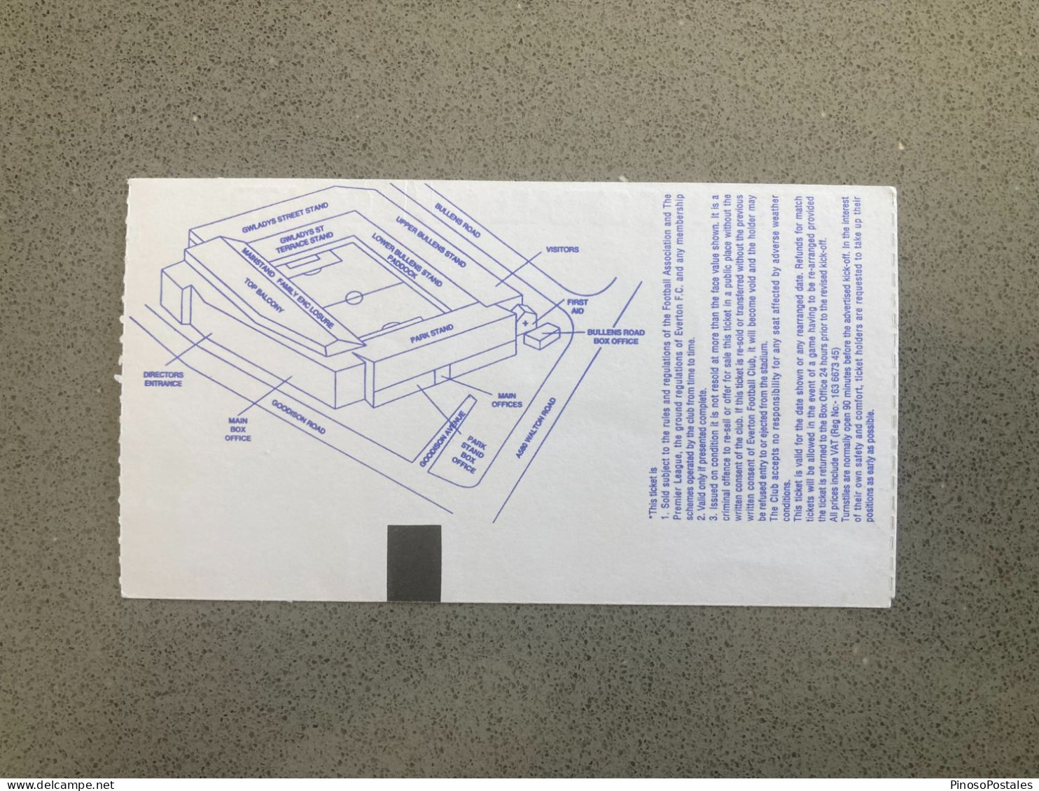 Everton V Newcastle United 1996-97 Match Ticket - Tickets D'entrée