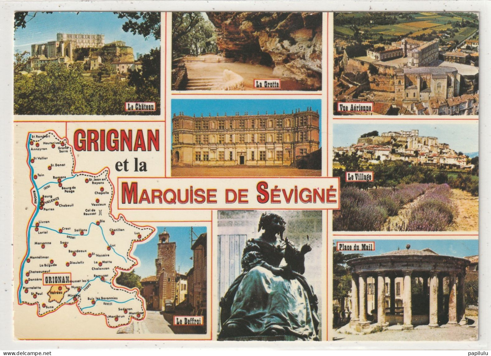 64 DEPT 26 : édit. Cellard N° 62123 : Grignan " Multivues " - Grignan