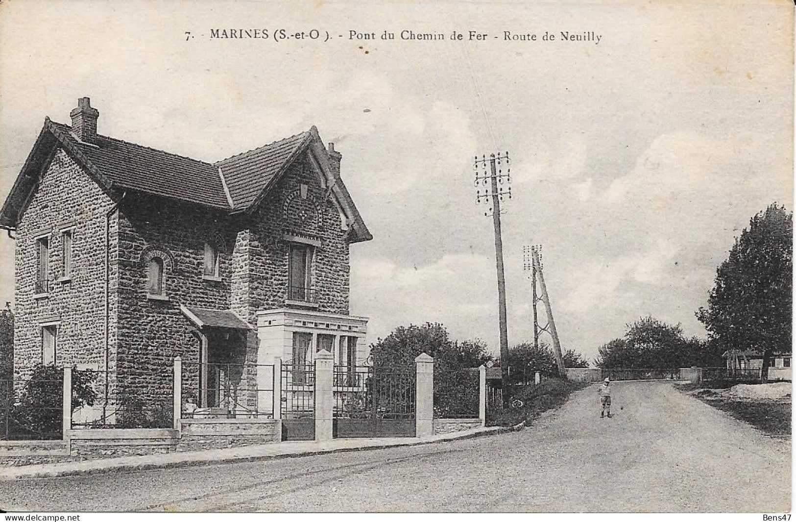 95 Marines Pont Du Chemin De Fer - Route De Neuilly - Marines