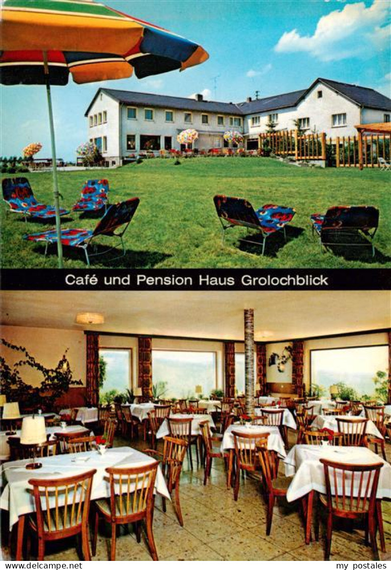 73935778 Presberg_Rheingau_Ruedesheim Cafe Pension Haus Grolochblick Gastraum - Ruedesheim A. Rh.