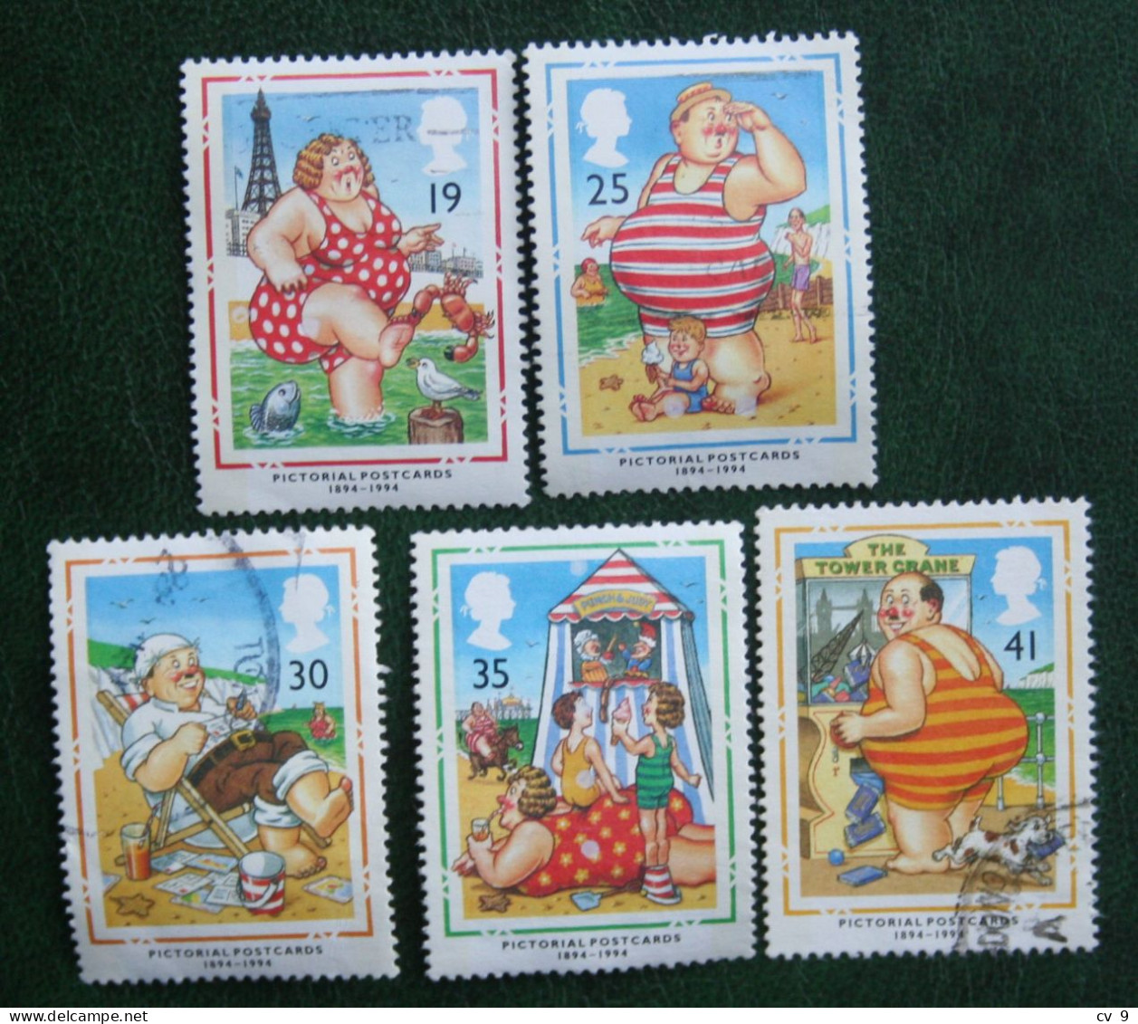 BRITISH PICTURE CARDS Cartoon Comics (Mi 1508-1512) 1994 Used Gebruikt Oblitere ENGLAND GRANDE-BRETAGNE GB GREAT BRITAIN - Usados