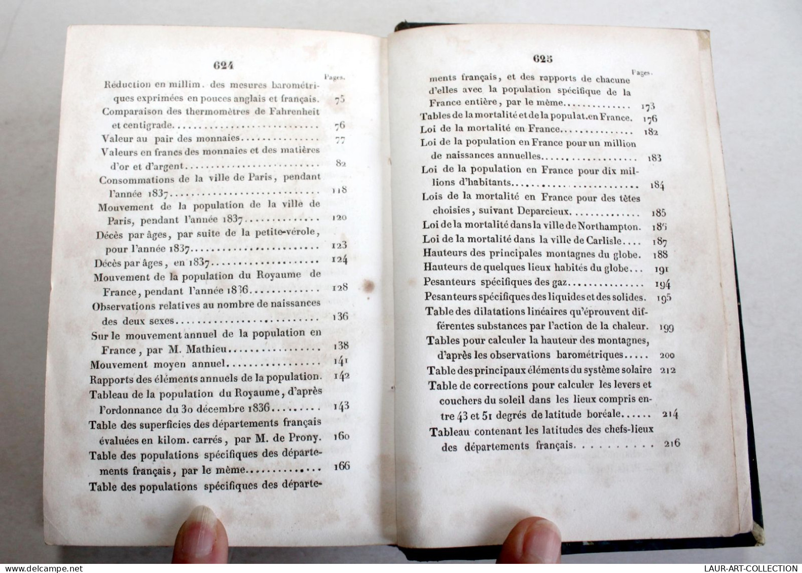 ANNUAIRE POUR L'AN 1838 PRESENTE AU ROI, LE BUREAU DES LONGITUDES 1837 BACHELIER / ANCIEN LIVRE XIXe SIECLE (2603.81) - Histoire