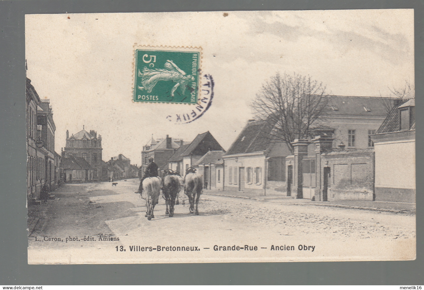 CP - 80 - Villers-Bretonneux - Grande Rue - Ancien Obry - Villers Bretonneux