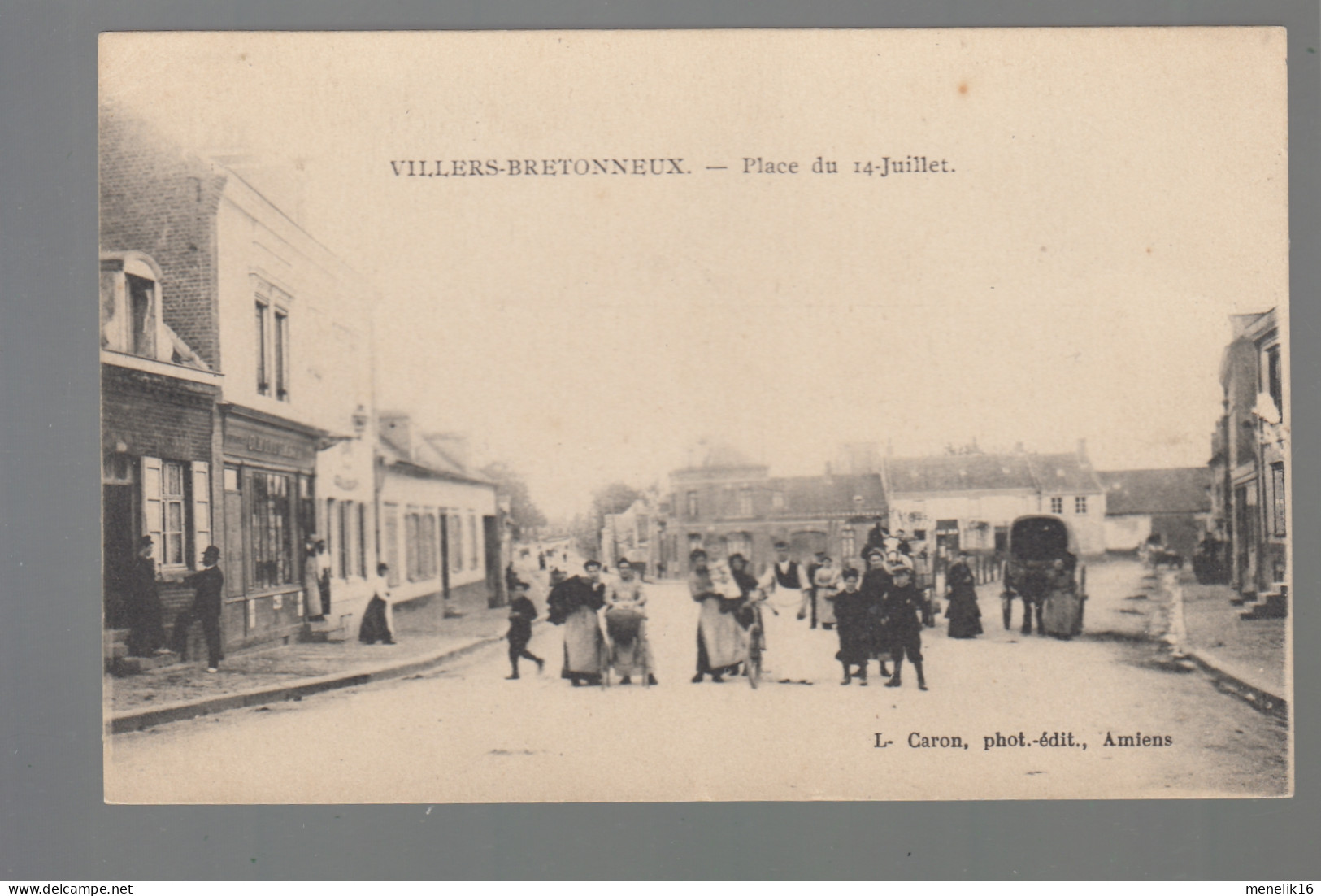 CP - 80 - Villers-Bretonneux - Place Du 14 Juillet - Villers Bretonneux