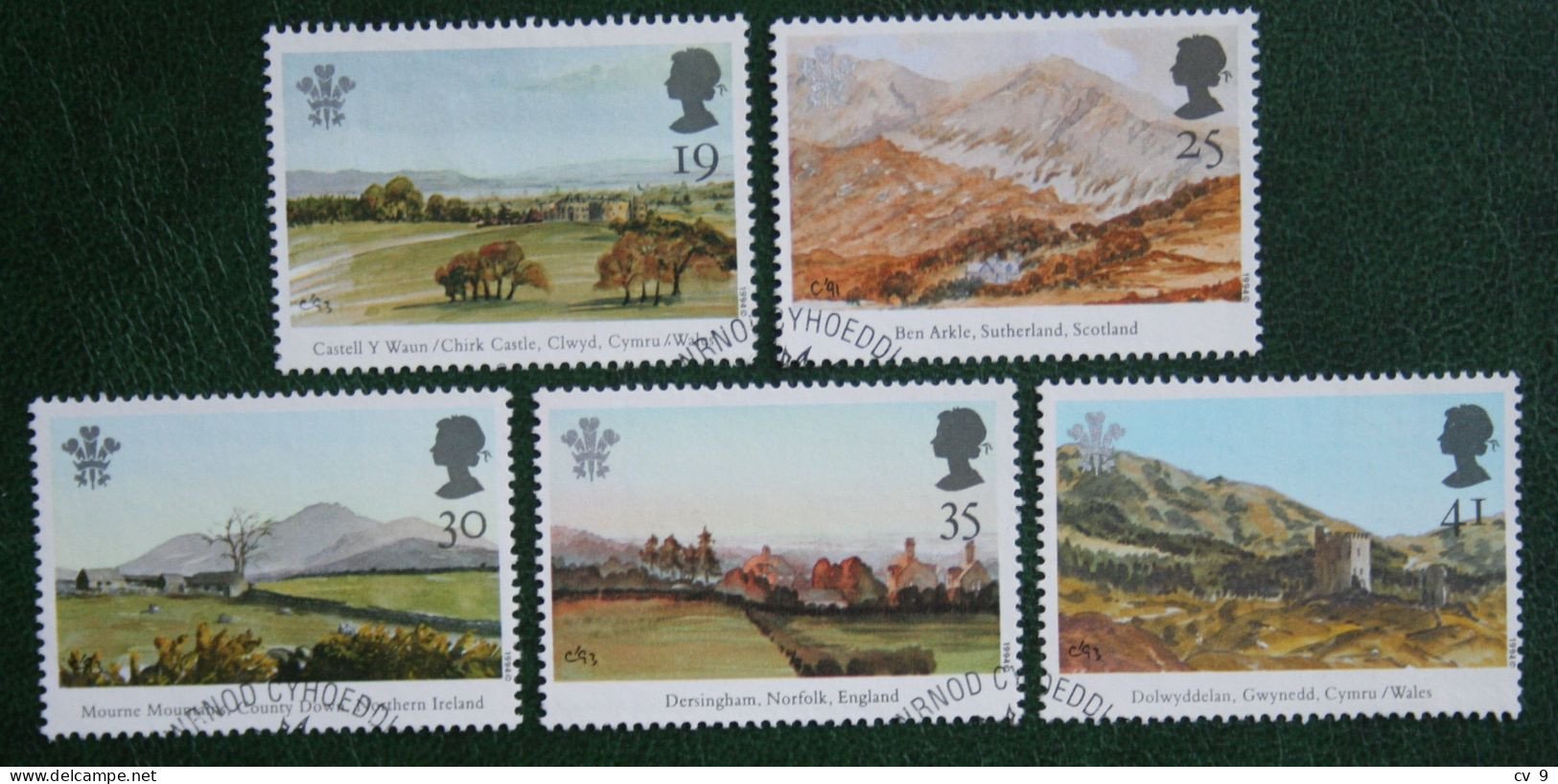 British Landscape CHARLES PRINCE WALES Mi 1503-1507 1994 Used Gebruikt Oblitere ENGLAND GRANDE-BRETAGNE GB GREAT BRITAIN - Gebruikt