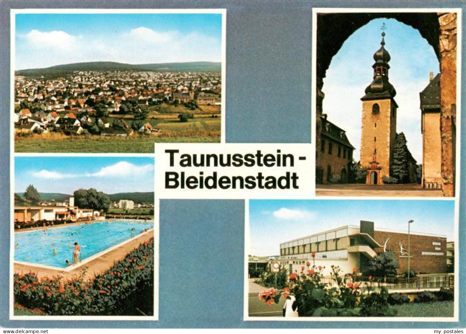73935735 Bleidenstadt_Taunusstein Panorama Schwimmbad Kirche Sport Und Jugendzen - Taunusstein