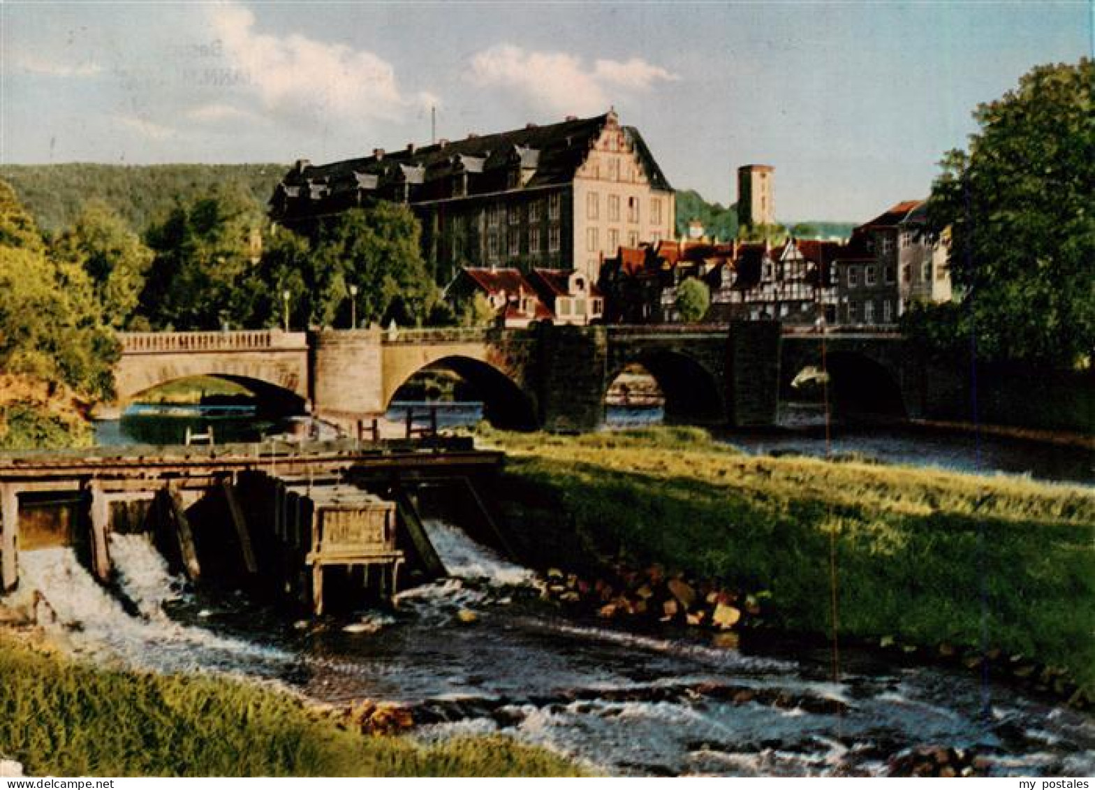 73935733 Hann._Muenden Alte Werrabruecke Und Wolfenschloss - Hannoversch Muenden