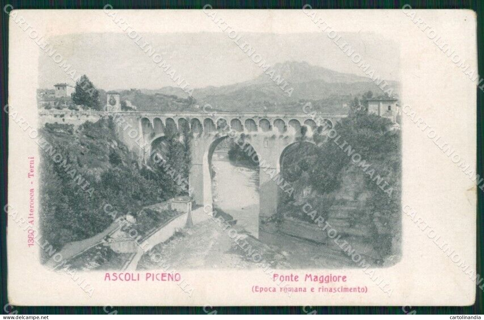 Ascoli Piceno Città Alterocca 1380 STRAPPINO Cartolina KV1648 - Ascoli Piceno