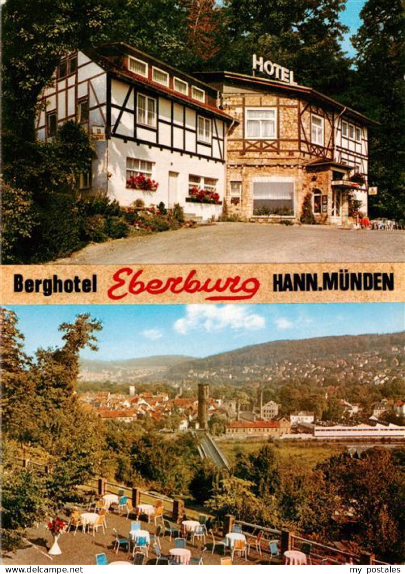 73935698 Hann._Muenden Berghotel Ebernburg Panorama - Hannoversch Münden