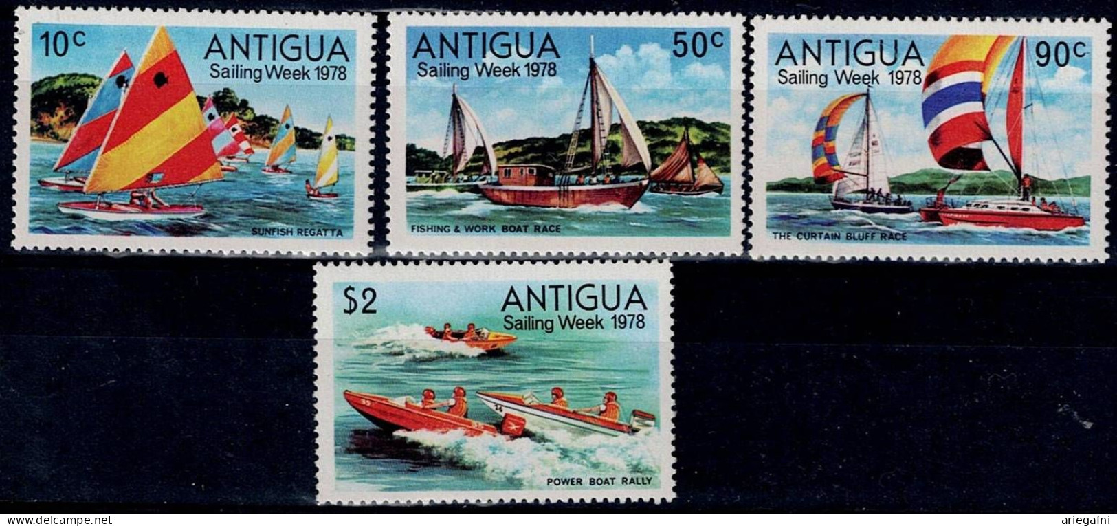 ANTIGUA 1978 SAILING WEEK 1978 MI No 499-502 MNH VF!! - Vela