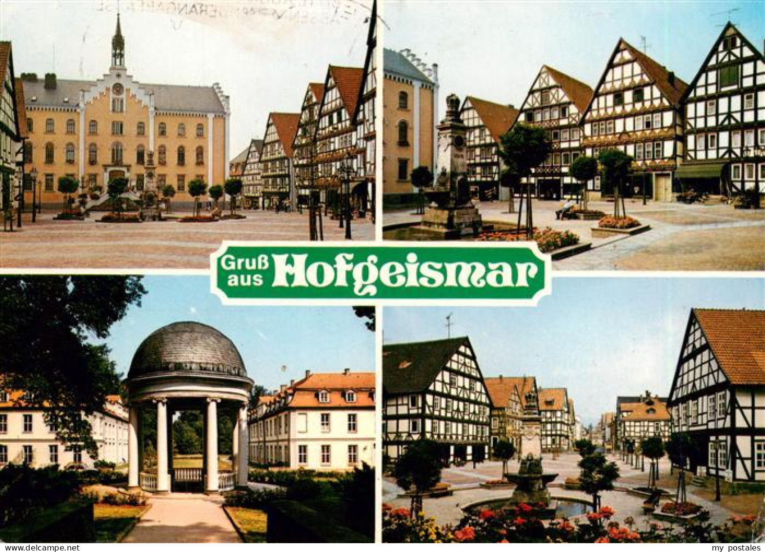 73935682 Hofgeismar Rathaus Marktplatz Teilansichten - Hofgeismar