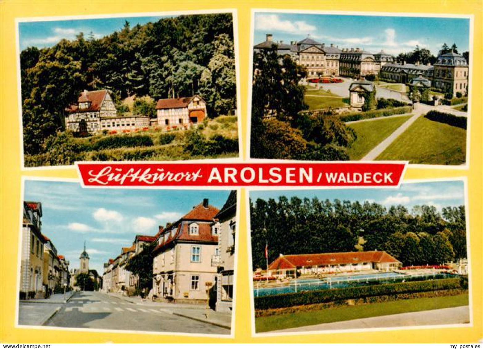 73935662 Bad_Arolsen Teilansichten Luftkurort Freibad Schloss - Bad Arolsen