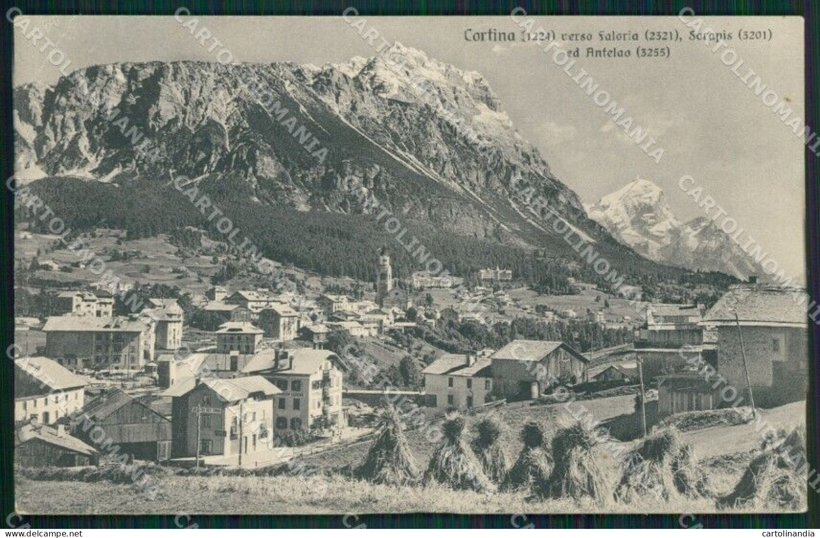 Belluno Cortina D'Ampezzo PIEGA Cartolina KV1788 - Belluno