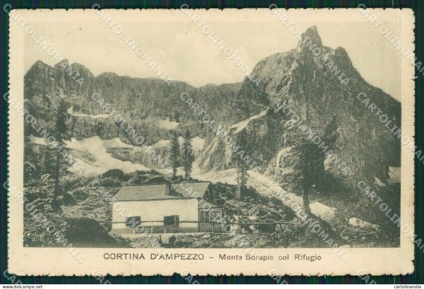 Belluno Cortina D'Ampezzo Prati PIEGA Cartolina KV1814 - Belluno