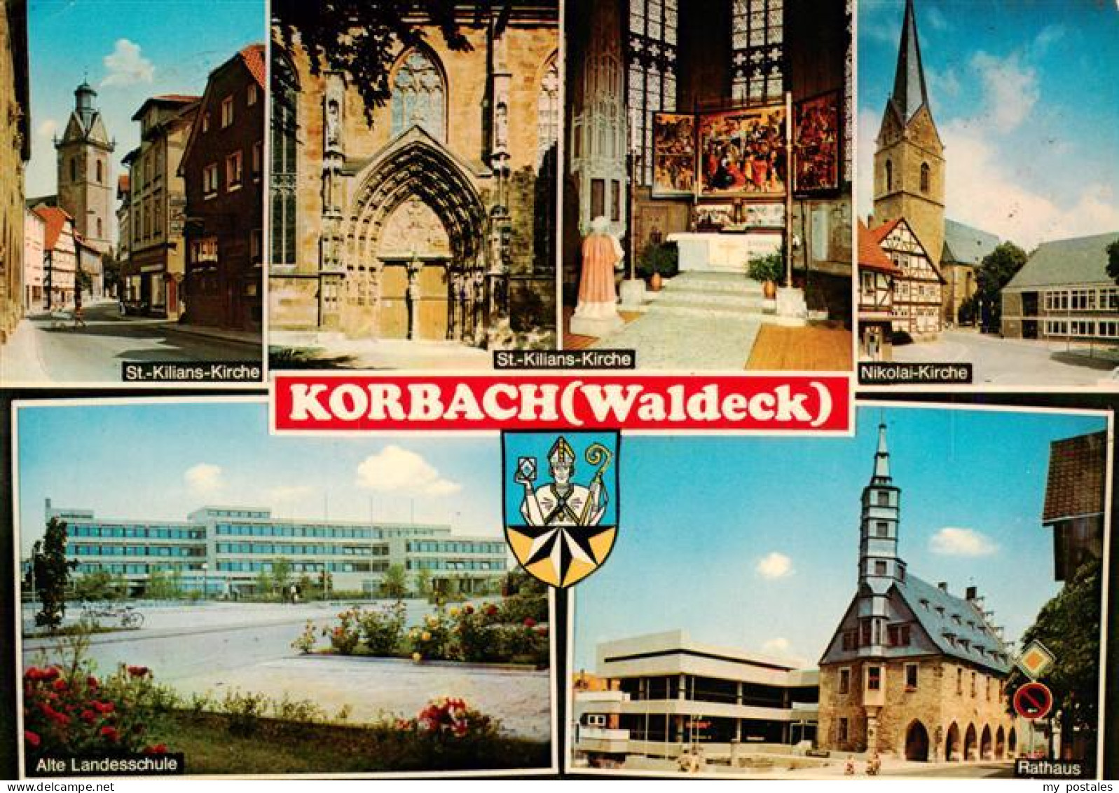 73935640 Korbach Kirchen Portal Altar Rathaus Alte Landesschule - Korbach