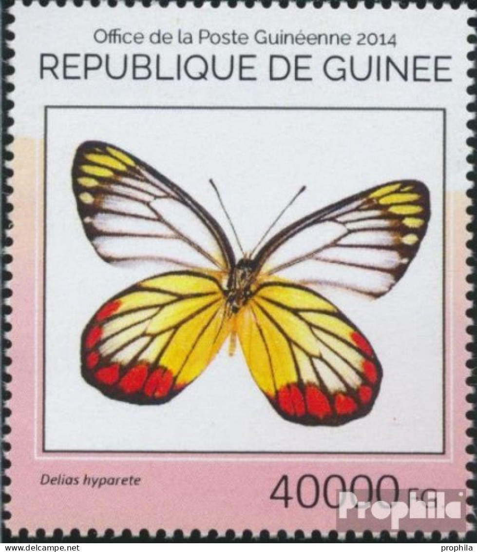 Guinea 10541 (kompl. Ausgabe) Postfrisch 2014 Schmetterlinge - Guinée (1958-...)