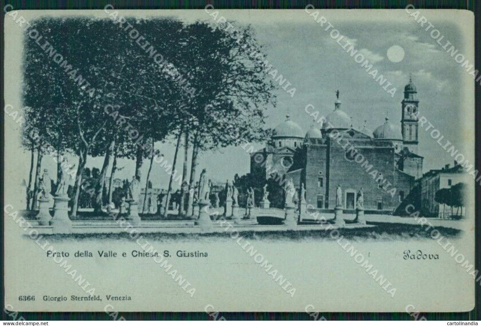 Padova Città Chiaro Di Luna PIEGA Cartolina KV1892 - Padova