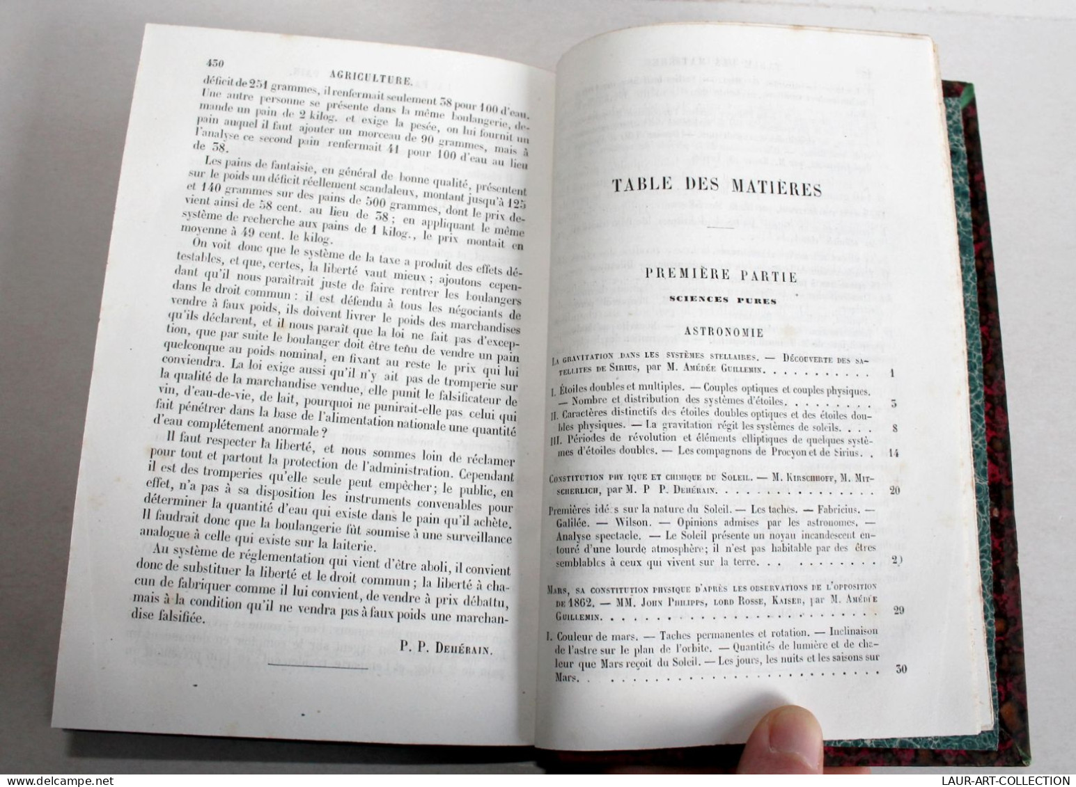 ANNUAIRE SCIENTIFIQUE De DEHERAIN 3e ANNEE 1864 CHARPENTIER PROGRES DES SCIENCES / ANCIEN LIVRE XXe SIECLE (2603.85) - Health