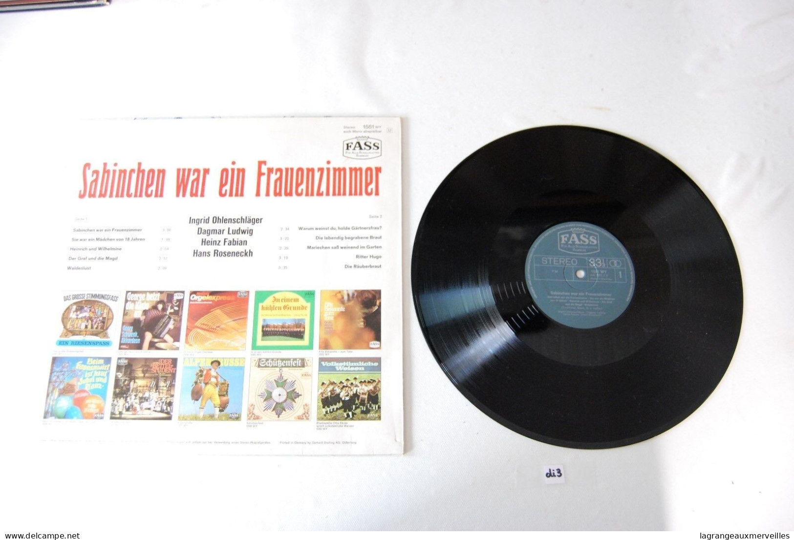 Di3- Vinyl 33 T - Sabinchem War Ein Frauenzimmer - Altri - Musica Tedesca