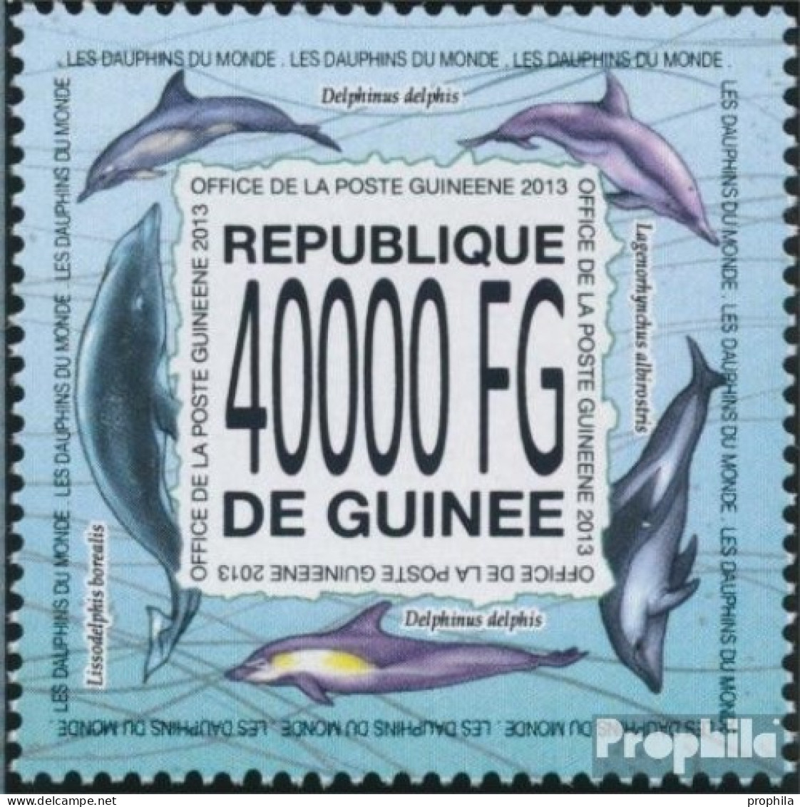 Guinea 10120 (kompl. Ausgabe) Postfrisch 2013 Delfine - Guinée (1958-...)