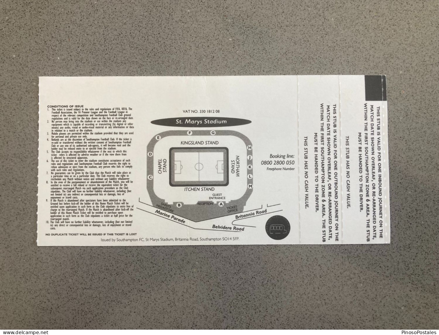 England Legends V Scotland Legends 2007-08 Match Ticket - Match Tickets