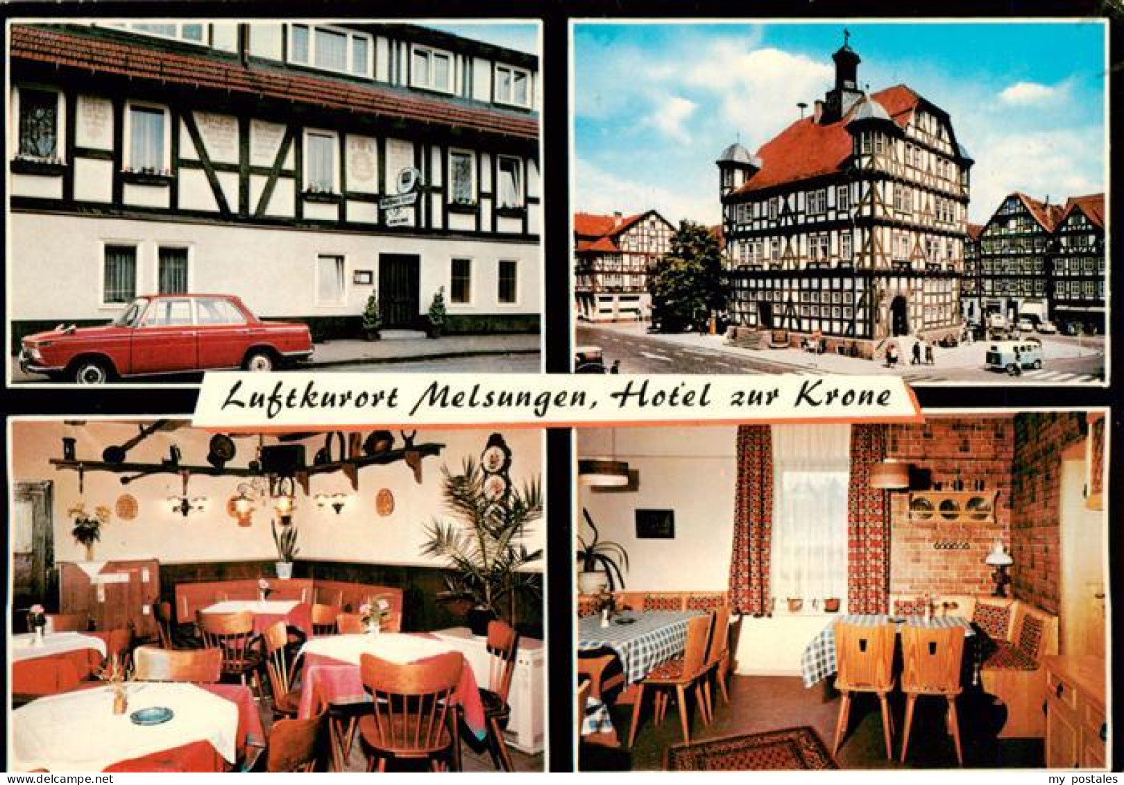 73935605 Melsungen_Fulda Hotel Zur Krone Restaurant Fachwerk-Rathaus Altstadt - Melsungen