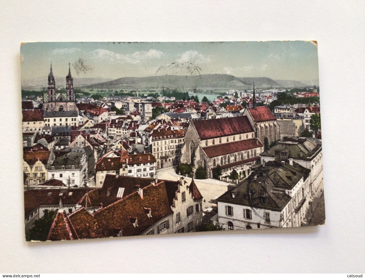 Carte Postale Ancienne (1913) Basel Münster, Rhein - Bâle