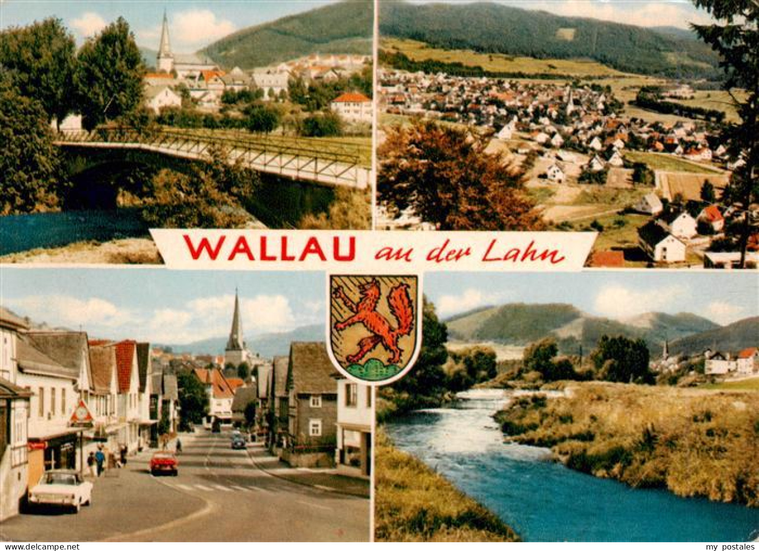 73935596 Wallau_Lahn_Biedenkopf Panorama Partie An Der Lahn Hauptstrasse - Biedenkopf