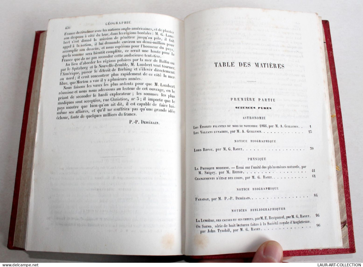 ANNUAIRE SCIENTIFIQUE De DEHERAIN 7e ANNEE 1868 MASSON PROGRES DES SCIENCES 1867 / ANCIEN LIVRE XXe SIECLE (2603.87) - Gezondheid