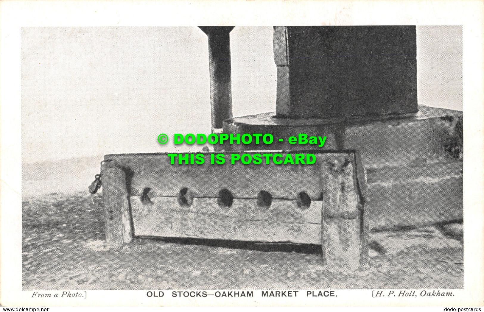 R480398 Old Stocks Oakham Market Place. H. P. Holt - World