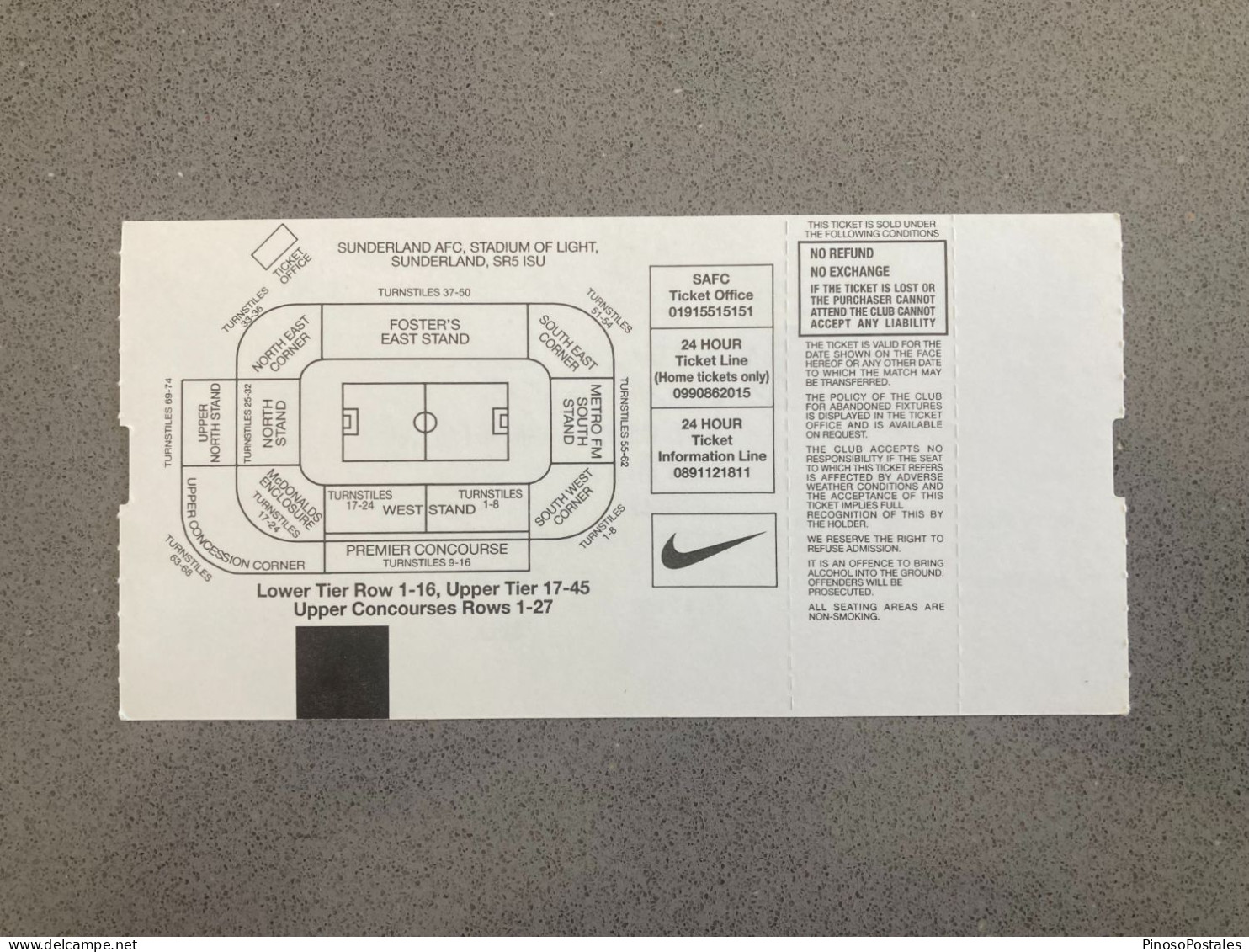 England U-21 V Slovakia U-21 2002-03 Match Ticket - Tickets D'entrée