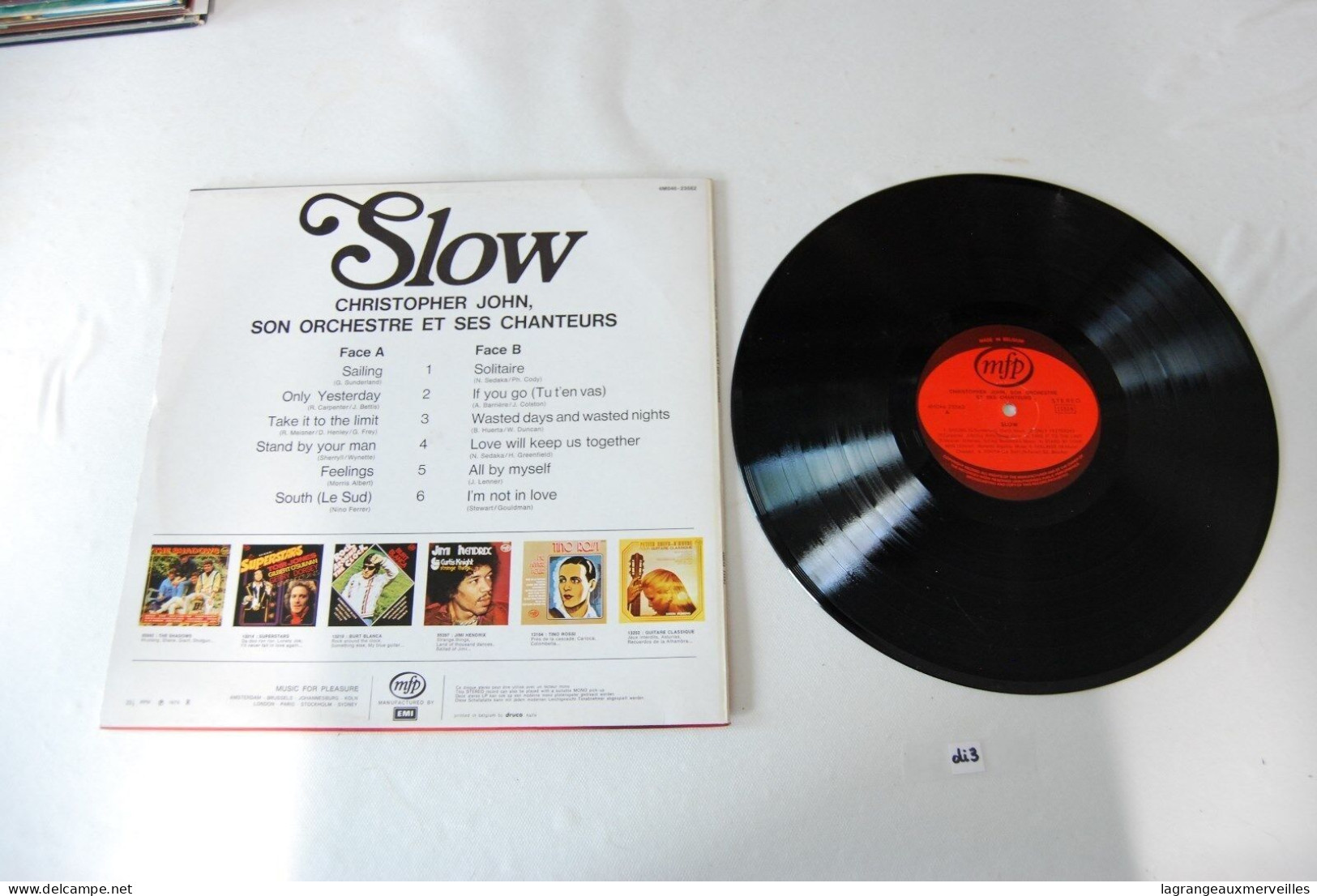 Di3- Vinyl 33 T - Christopher John - Slow - Klassiekers