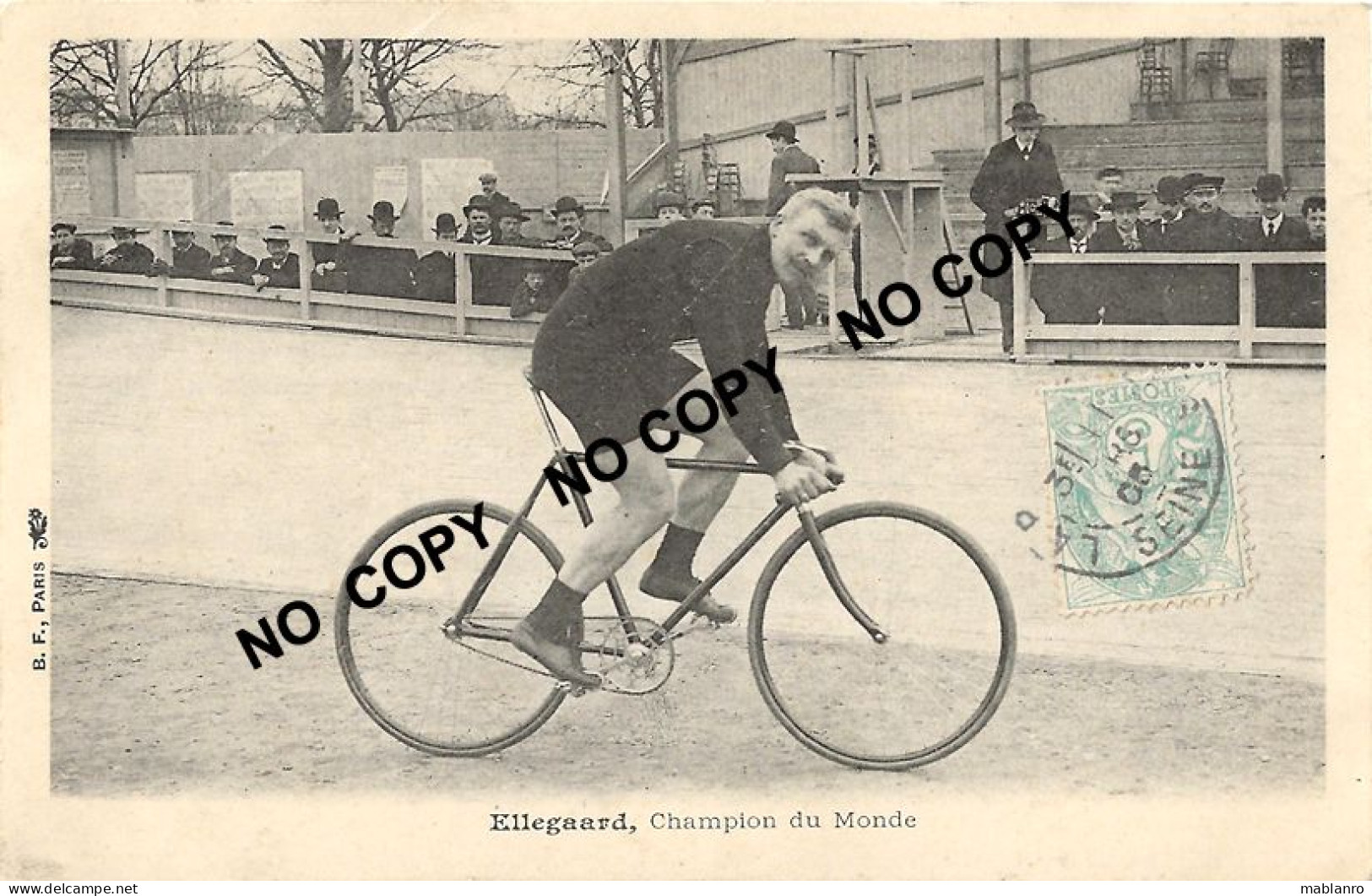 CARTE CYCLISME ELLEGAARD SERIEB.F. PARIS - Ciclismo