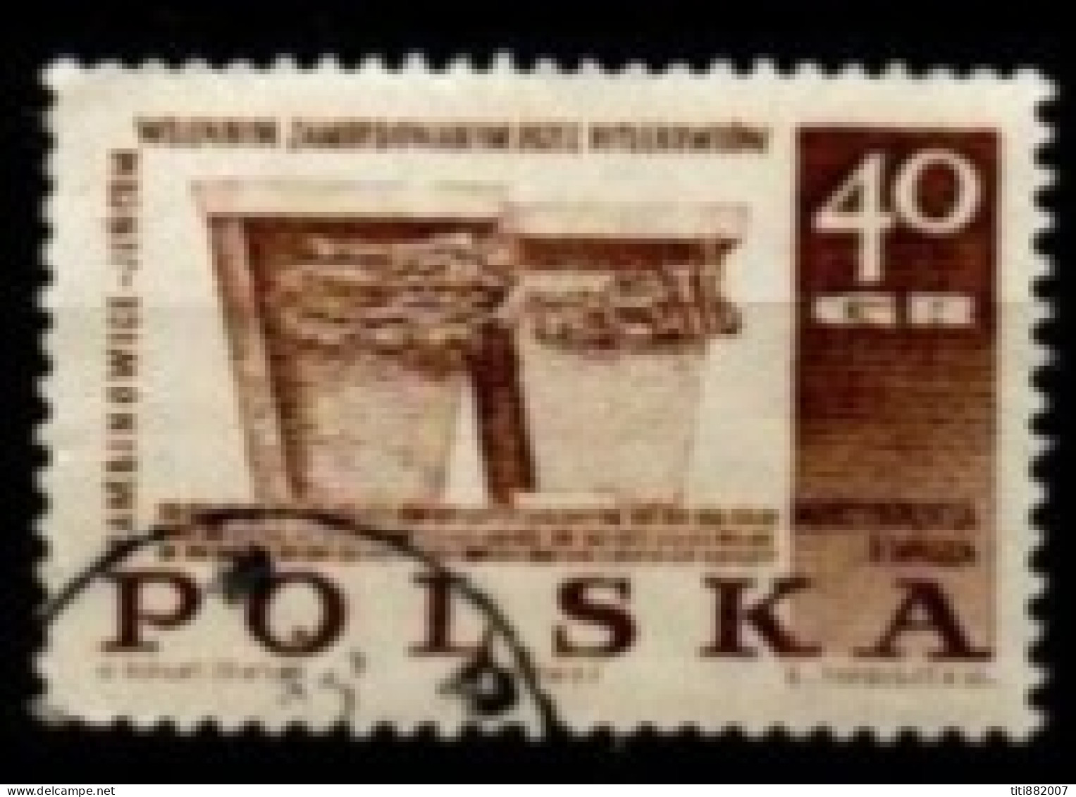 POLOGNE   -    1967 .  Y&T N° 1613 Oblitéré  . Monument - Used Stamps