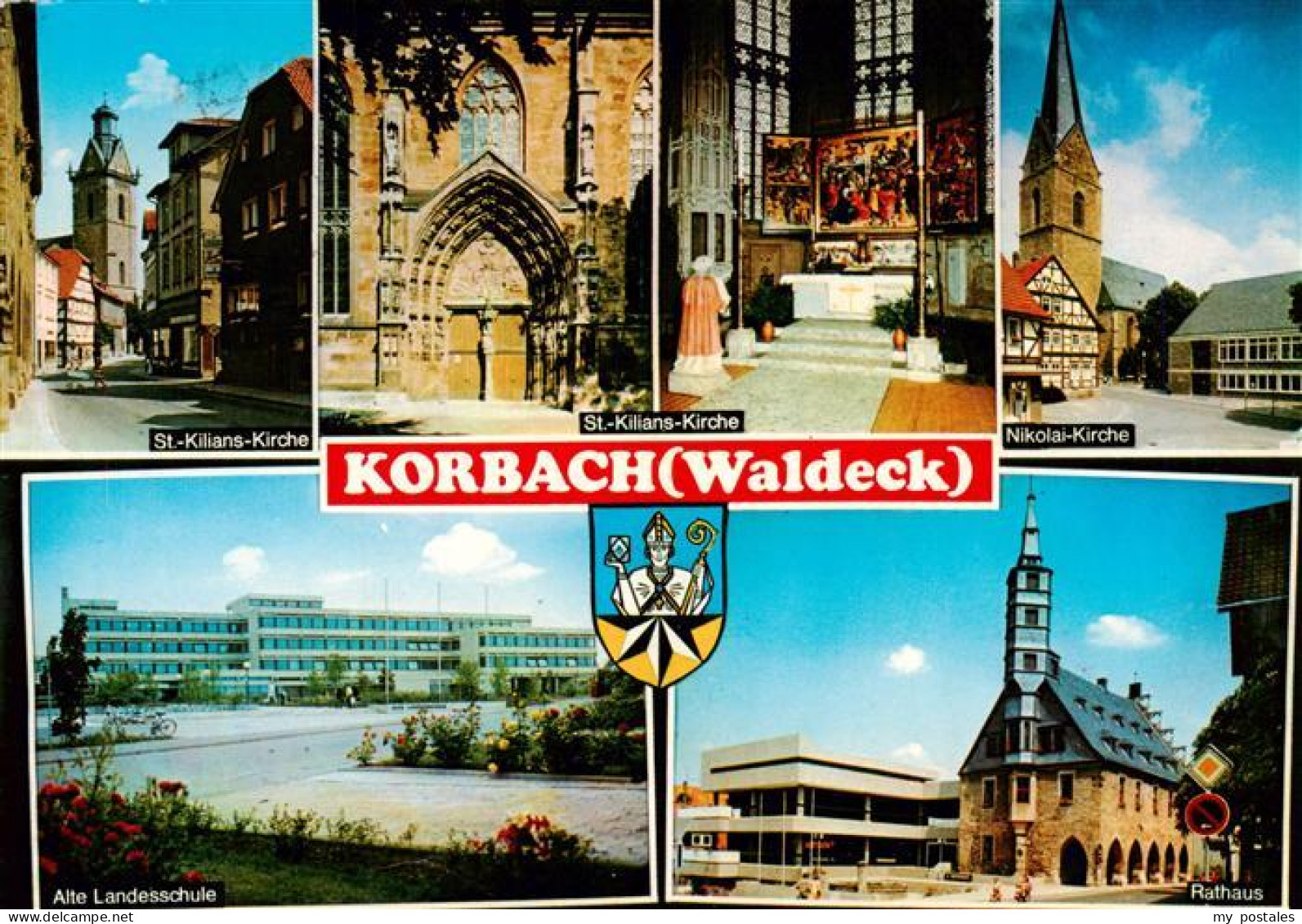 73935516 Korbach Kirchen Portal Altar Landesschule Rathaus - Korbach