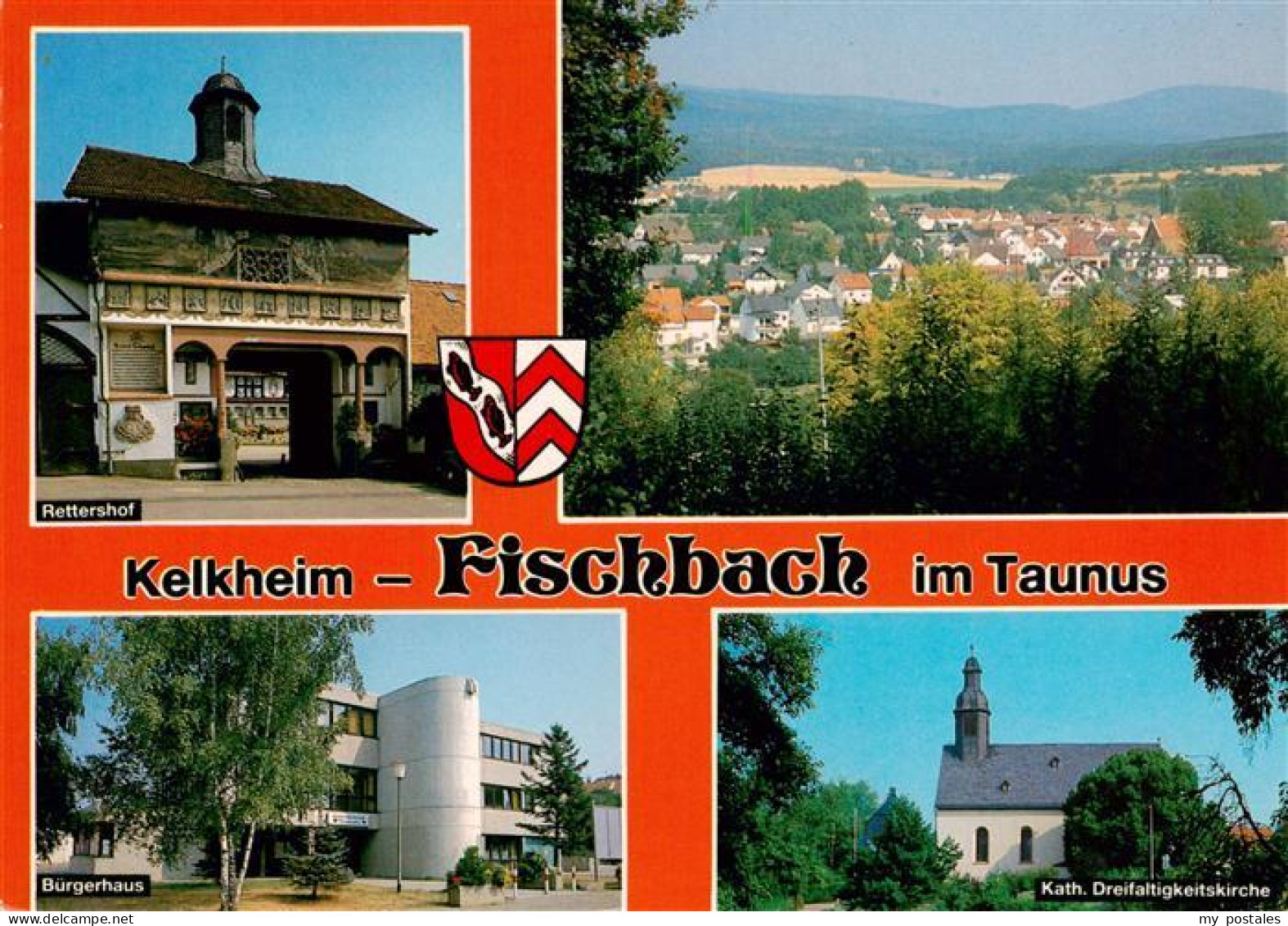 73935504 Fischbach_Maintaunus Rettershof Panorama Buergerhaus Kath Dreifaltigkei - Kelkheim