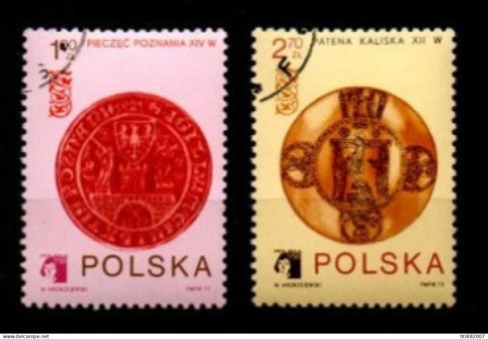 POLOGNE   -    1973 .  Y&T N° 2099  &  2101 Oblitérés  . - Usados