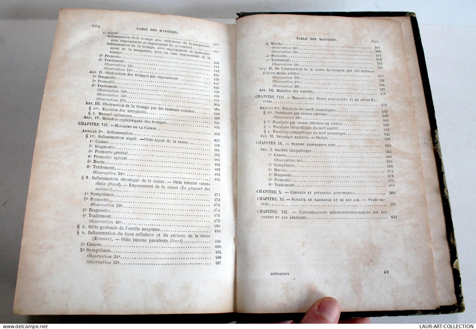 TRAITE THEORIQUE & PRATIQUE DES MALADIES DE L'OREILLE & ORGANES AUDITION 1860 EO / ANCIEN LIVRE XIXe SIECLE (2603.89) - Salute