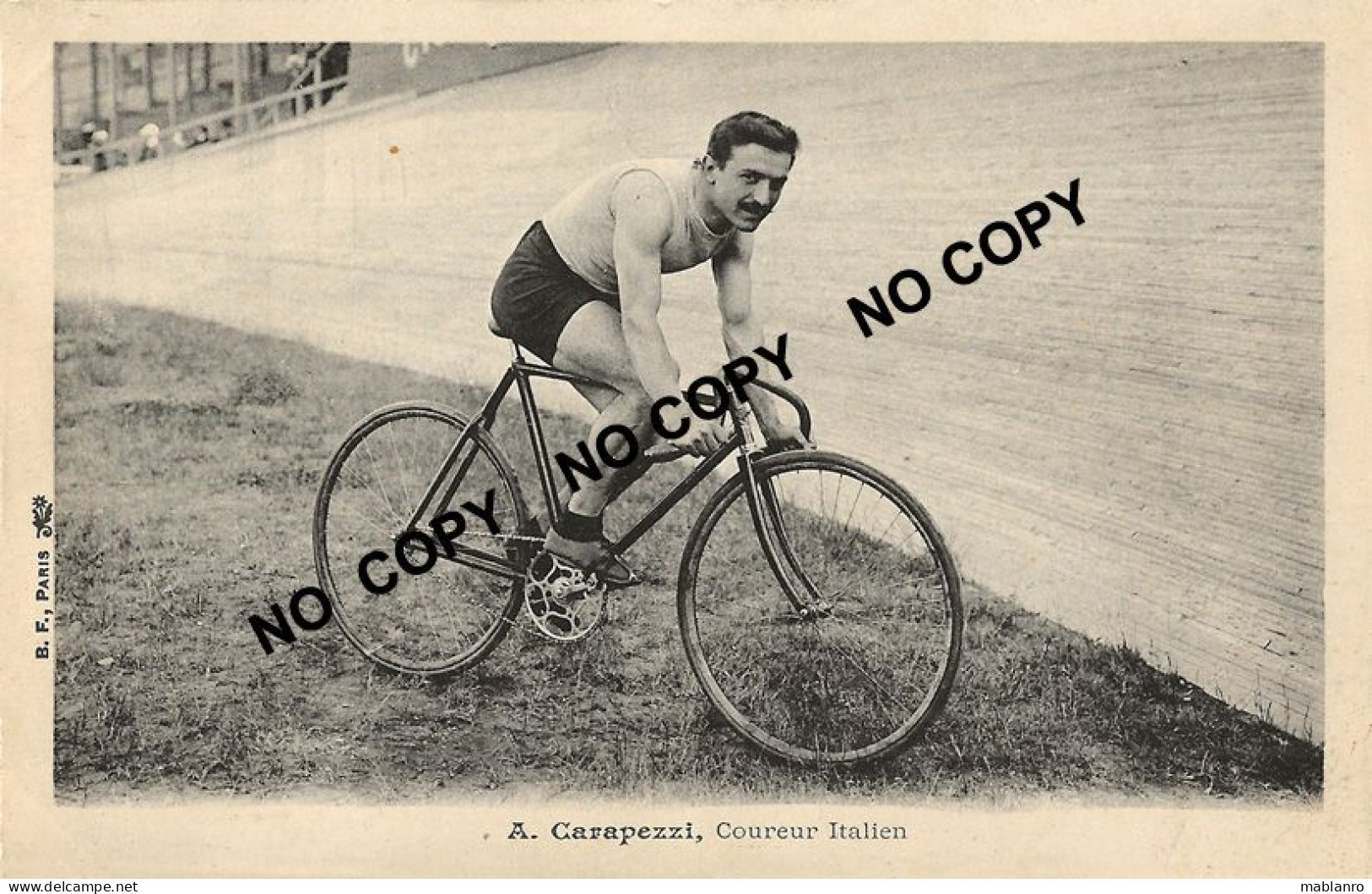 CARTE CYCLISME CARAPEZZI SERIE B.F. PARIS - Ciclismo