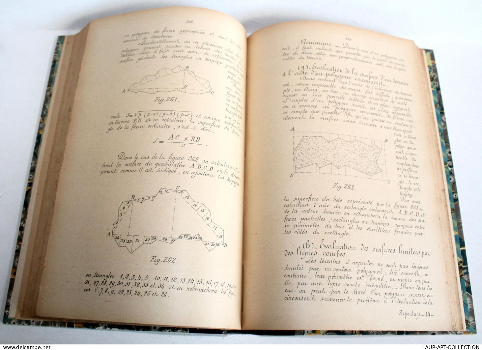 RARE! NOTIONS D'ARPENTAGE A USAGE DES CANDIDAT AU CONCOURS DU SURNUMÉRARIAT 1908 / ANCIEN LIVRE XIXe SIECLE (2603.91) - Diritto