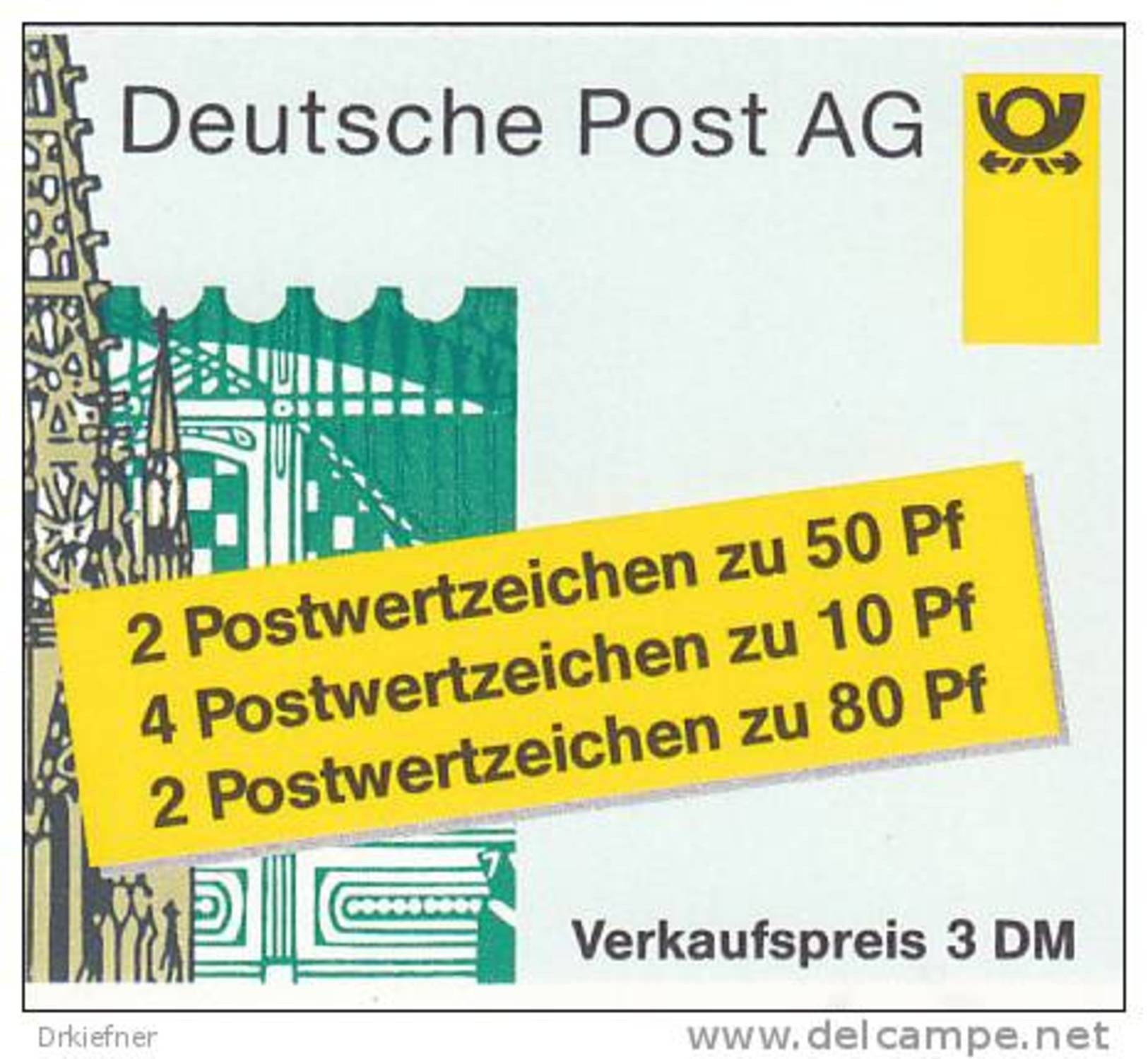 BRD Markenheftchen MH 29 B OZ, Postfrisch, Sehenswürdigkeiten 1995 - Autres & Non Classés