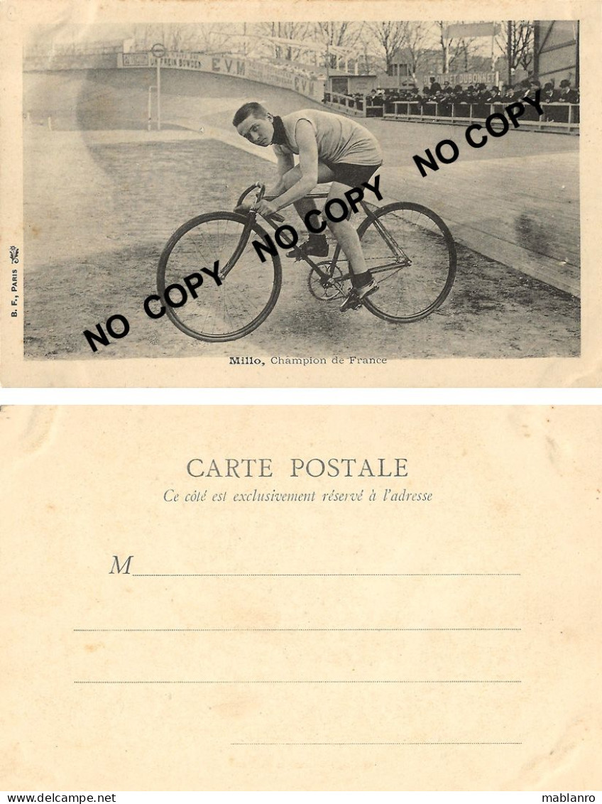 CARTE CYCLISME MILLO SERIE B.F. PARIS - Ciclismo