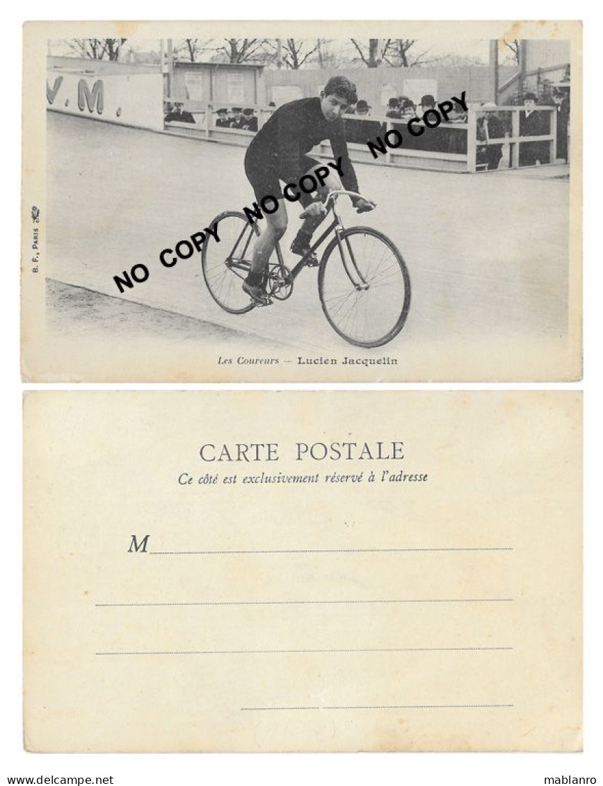 CARTE CYCLISME LUCIEN JACQUELIN SERIE B.F. PARIS - Cyclisme