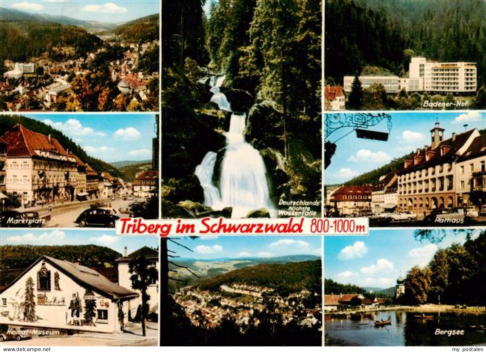 73935386 Triberg Panorama Marktplatz Heimat Museum Wasserfall Badener Hof Rathau - Triberg
