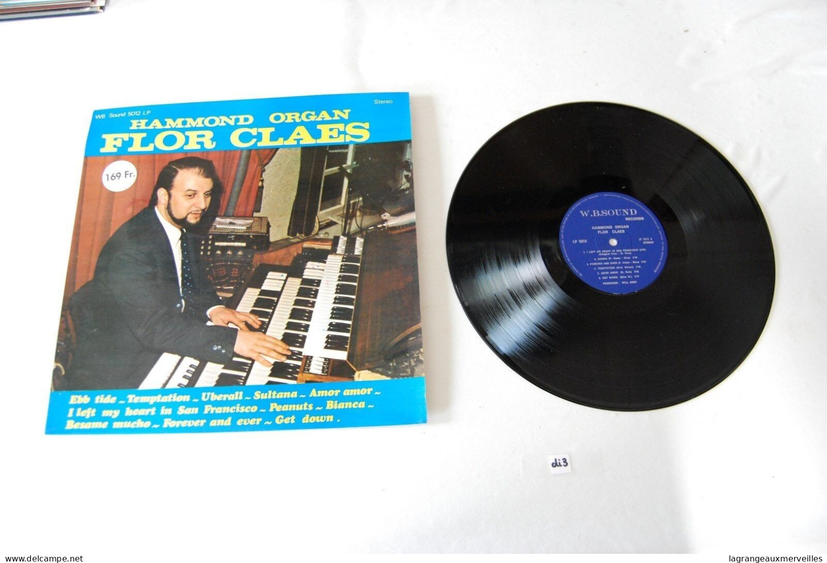 Di3- Vinyl 33 T - Hammond Organ Flor Claes - Musiche Del Mondo