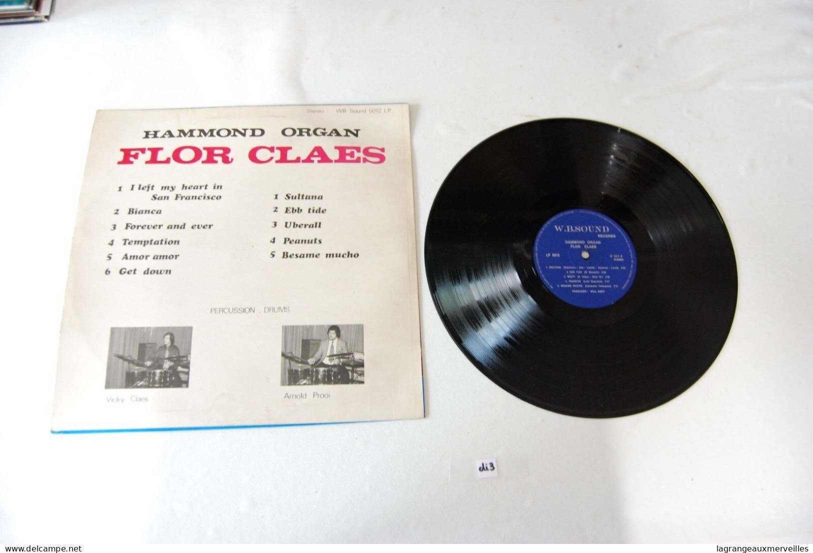 Di3- Vinyl 33 T - Hammond Organ Flor Claes - Wereldmuziek