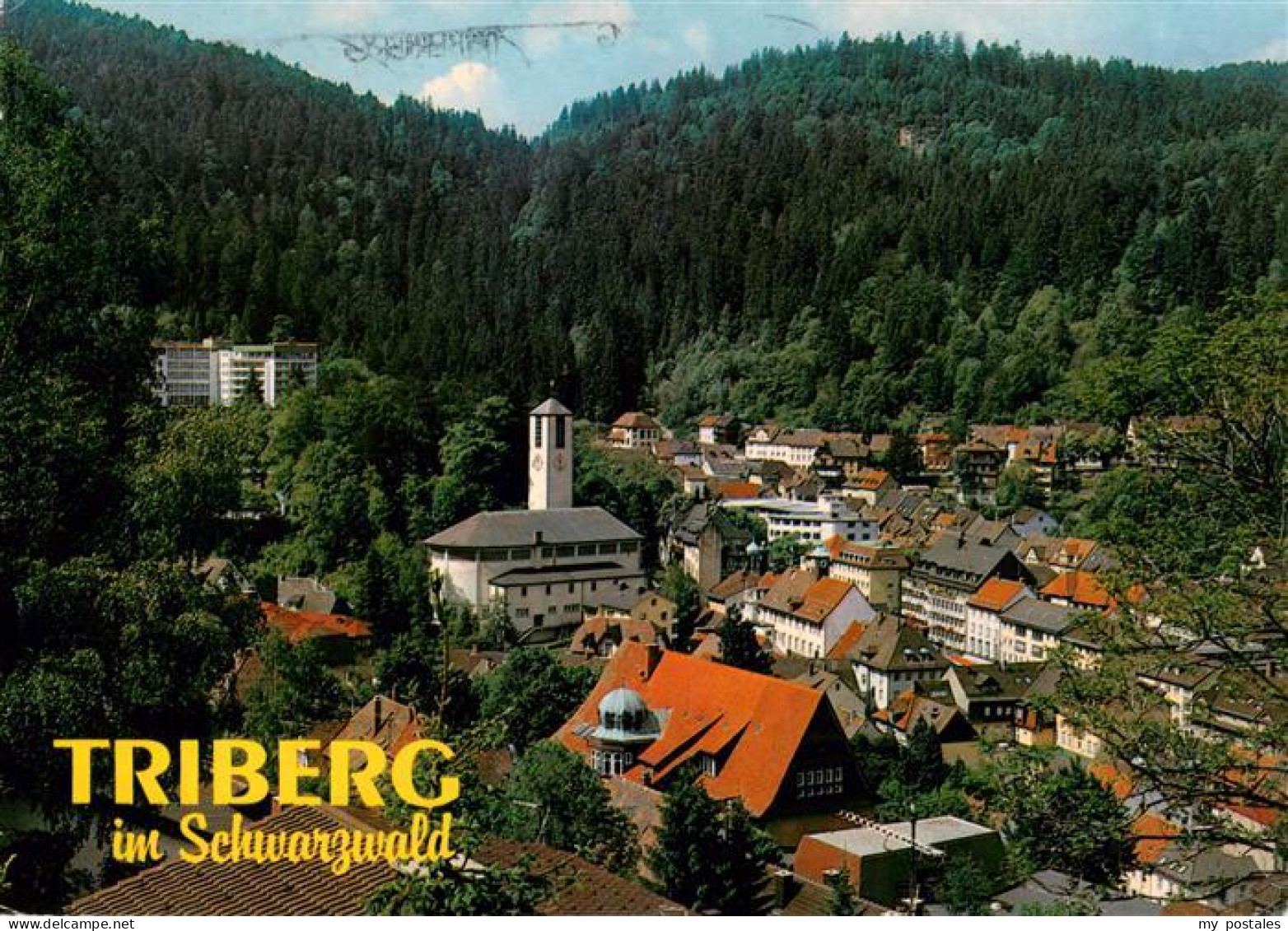 73935379 Triberg Panorama Mit Kirche - Triberg