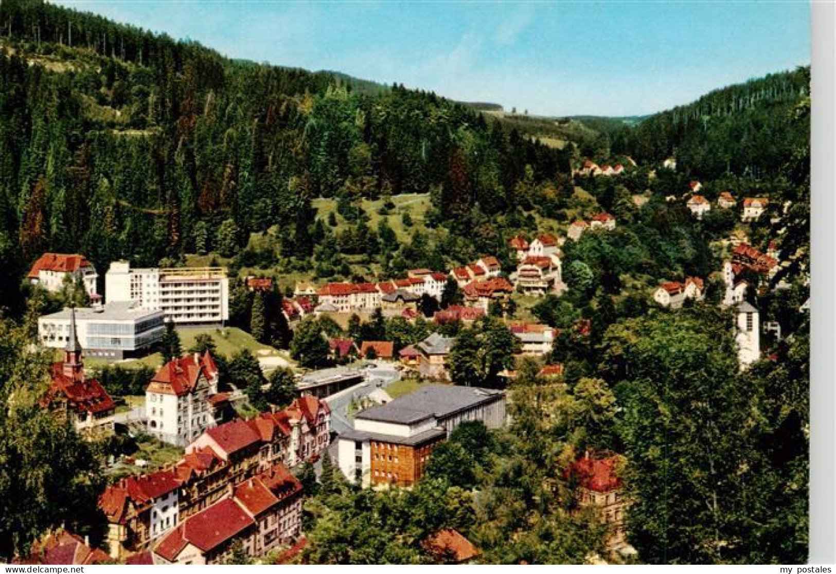 73935378 Triberg Panorama Mit Hotel Badener Hof Und Kurhaus - Triberg