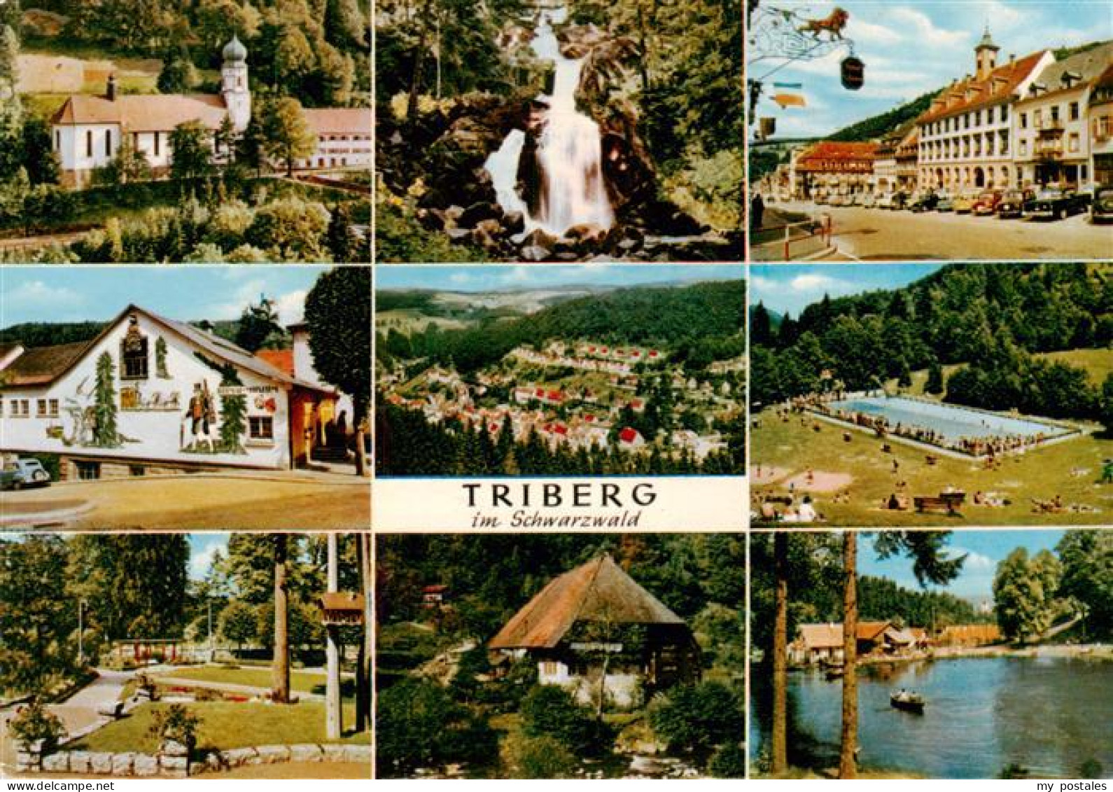73935370 Triberg Kirche Wasserfall Ortspartie Heimatmuseum Schwimmbad Park Schwa - Triberg